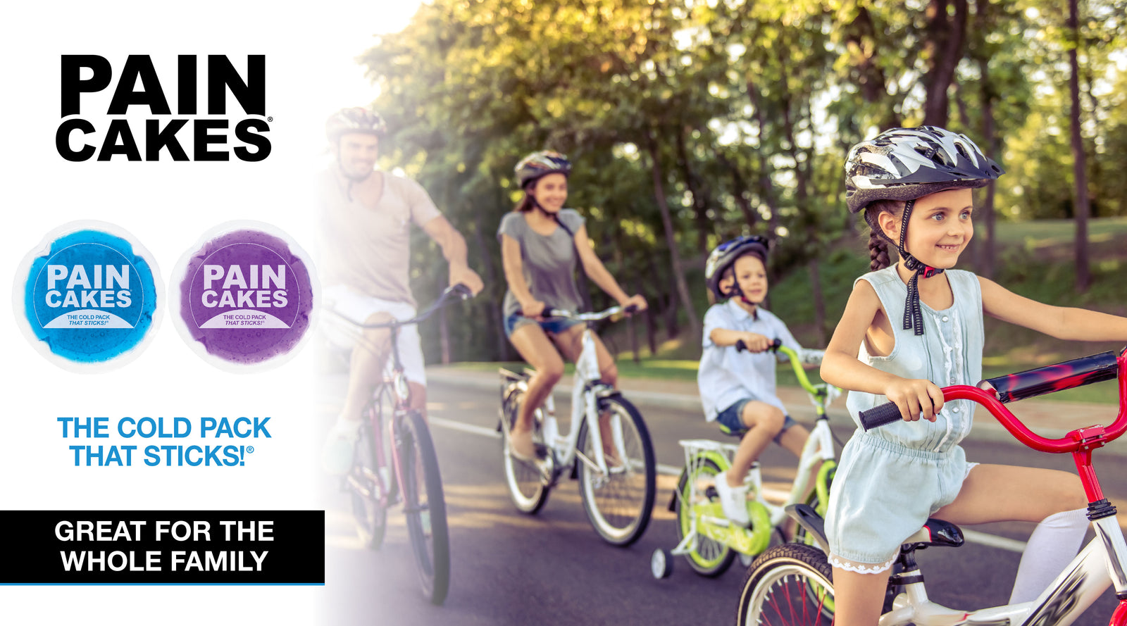 PainCakes - The Cold Pack That Sticks! - Great for the Whole Family